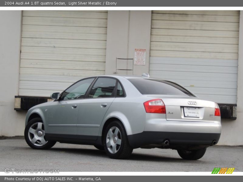 Light Silver Metallic / Ebony 2004 Audi A4 1.8T quattro Sedan