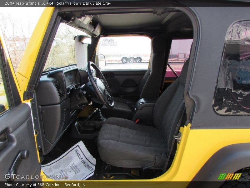 Solar Yellow / Dark Slate Gray 2004 Jeep Wrangler X 4x4