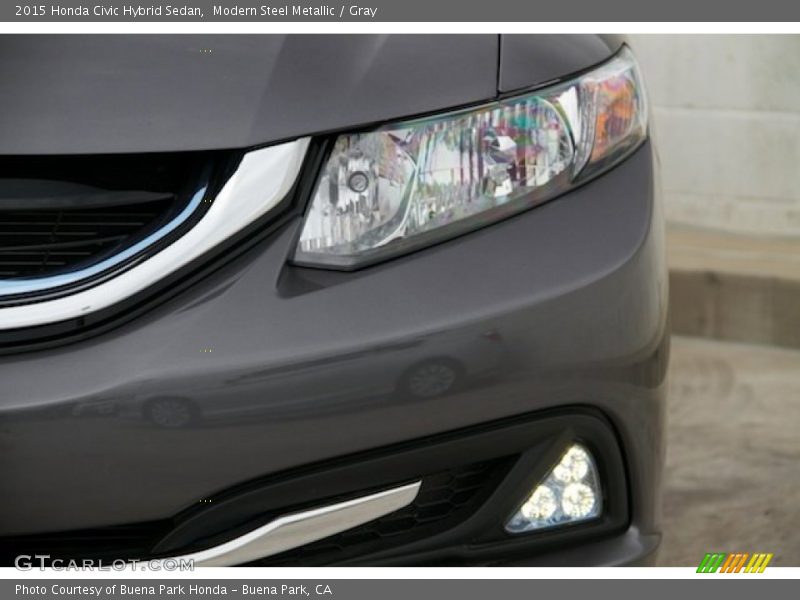 Modern Steel Metallic / Gray 2015 Honda Civic Hybrid Sedan
