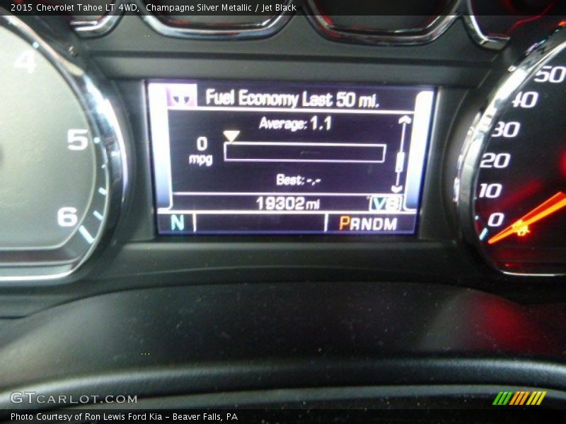 Champagne Silver Metallic / Jet Black 2015 Chevrolet Tahoe LT 4WD