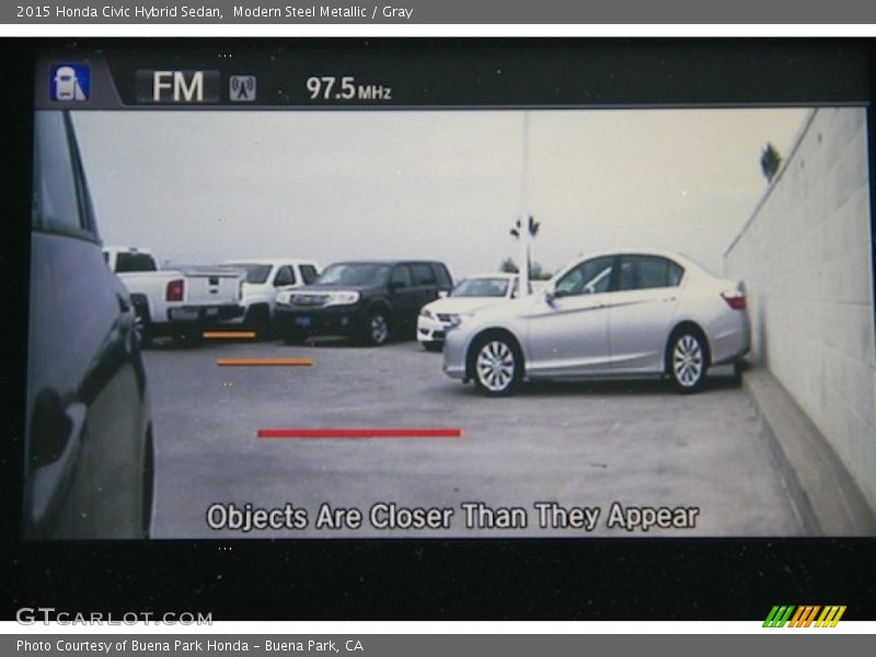 Modern Steel Metallic / Gray 2015 Honda Civic Hybrid Sedan