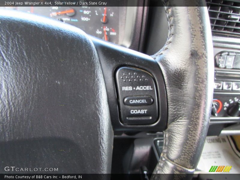 Solar Yellow / Dark Slate Gray 2004 Jeep Wrangler X 4x4