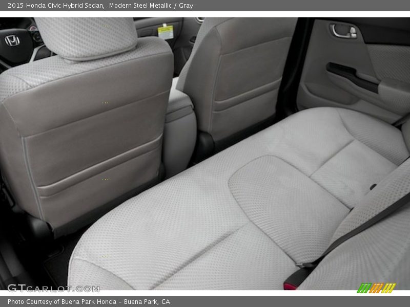 Modern Steel Metallic / Gray 2015 Honda Civic Hybrid Sedan
