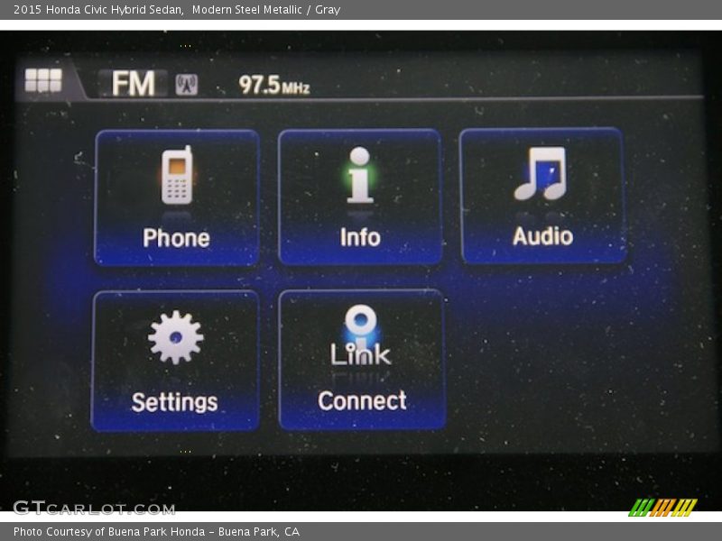 Modern Steel Metallic / Gray 2015 Honda Civic Hybrid Sedan