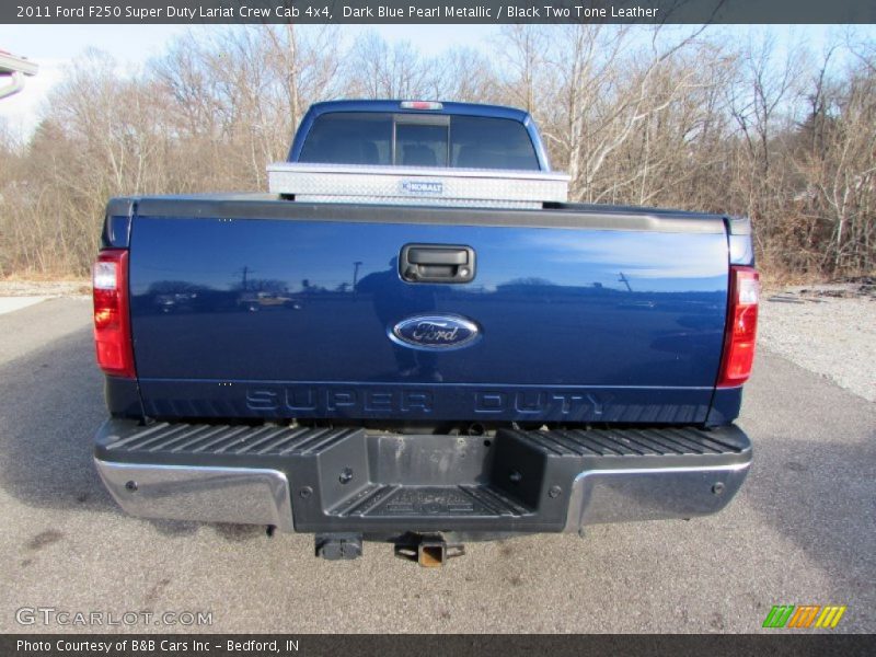 Dark Blue Pearl Metallic / Black Two Tone Leather 2011 Ford F250 Super Duty Lariat Crew Cab 4x4