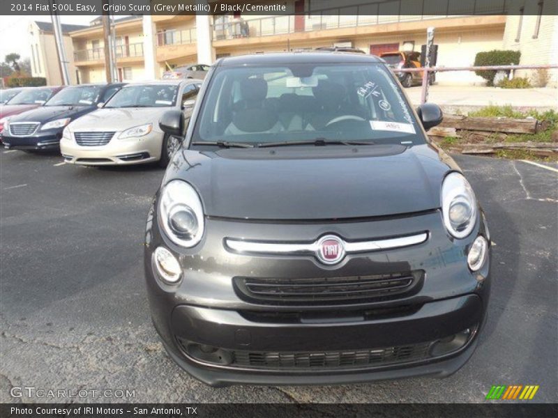 Grigio Scuro (Grey Metallic) / Black/Cementite 2014 Fiat 500L Easy