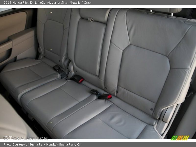 Alabaster Silver Metallic / Gray 2015 Honda Pilot EX-L 4WD