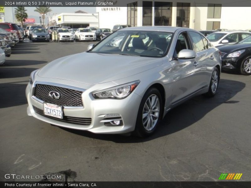 Liquid Platinum / Graphite 2014 Infiniti Q 50 3.7 Premium