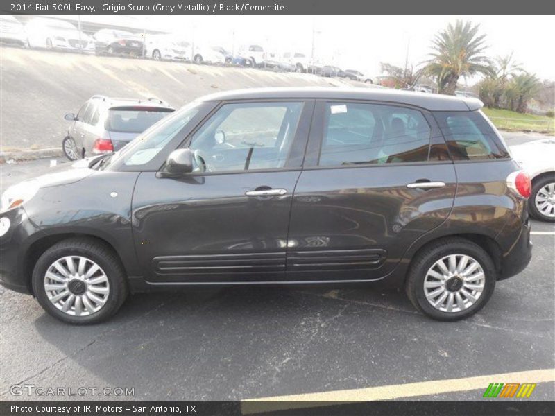 Grigio Scuro (Grey Metallic) / Black/Cementite 2014 Fiat 500L Easy