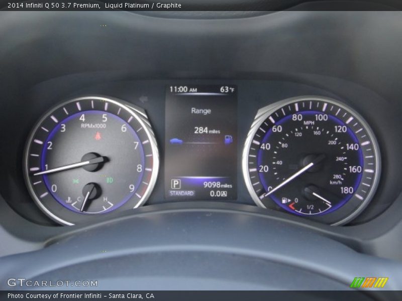 Liquid Platinum / Graphite 2014 Infiniti Q 50 3.7 Premium