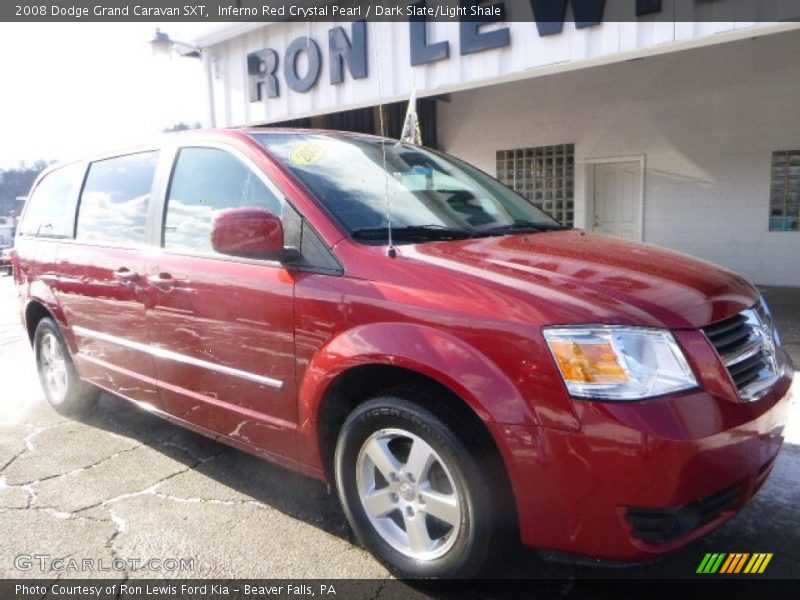 Inferno Red Crystal Pearl / Dark Slate/Light Shale 2008 Dodge Grand Caravan SXT