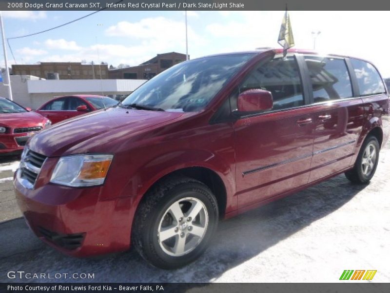 Inferno Red Crystal Pearl / Dark Slate/Light Shale 2008 Dodge Grand Caravan SXT