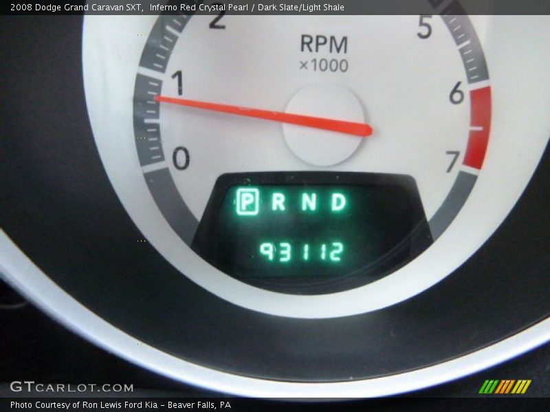 Inferno Red Crystal Pearl / Dark Slate/Light Shale 2008 Dodge Grand Caravan SXT