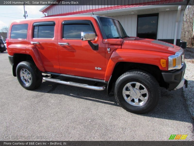 Solar Flare Metallic / Ebony Black 2008 Hummer H3