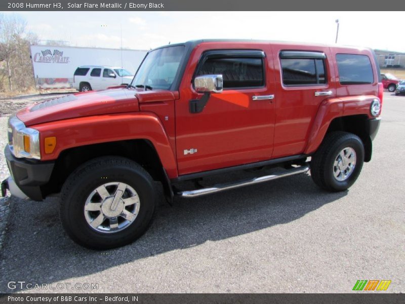Solar Flare Metallic / Ebony Black 2008 Hummer H3