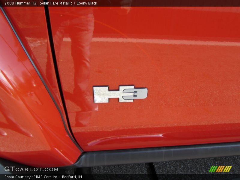 Solar Flare Metallic / Ebony Black 2008 Hummer H3