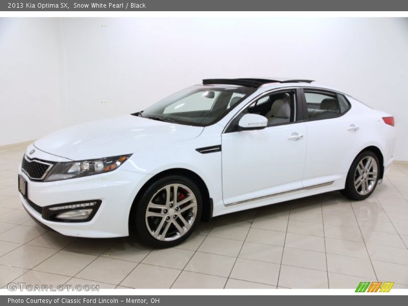 Snow White Pearl / Black 2013 Kia Optima SX