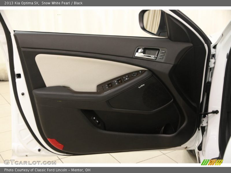 Snow White Pearl / Black 2013 Kia Optima SX