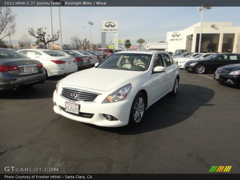 Moonlight White / Wheat 2011 Infiniti G 37 Journey Sedan