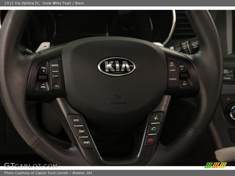Snow White Pearl / Black 2013 Kia Optima SX