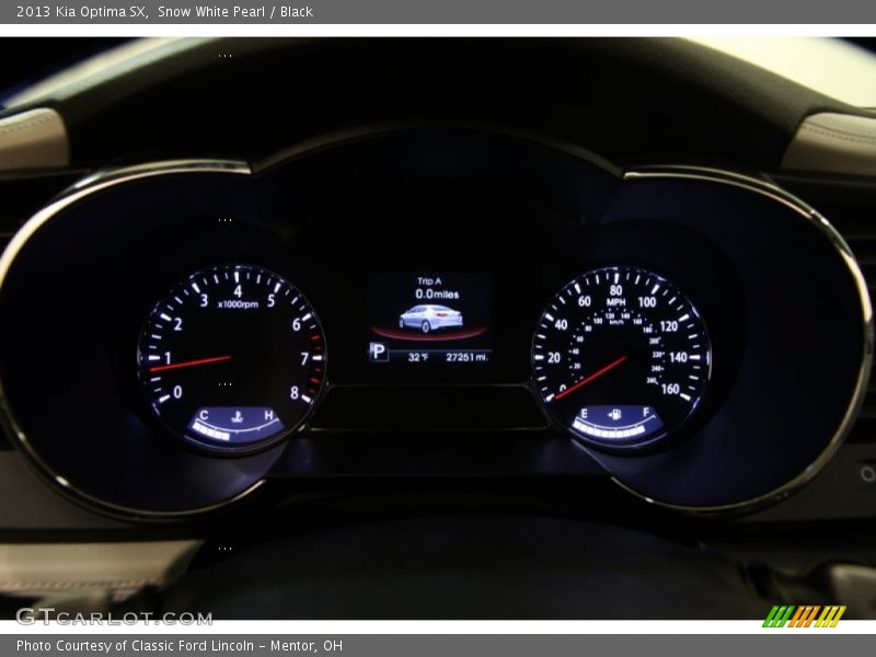Snow White Pearl / Black 2013 Kia Optima SX