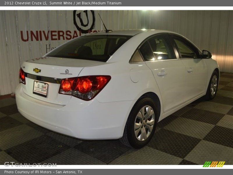 Summit White / Jet Black/Medium Titanium 2012 Chevrolet Cruze LS