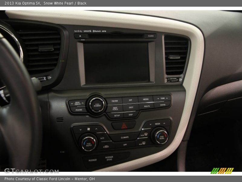 Snow White Pearl / Black 2013 Kia Optima SX