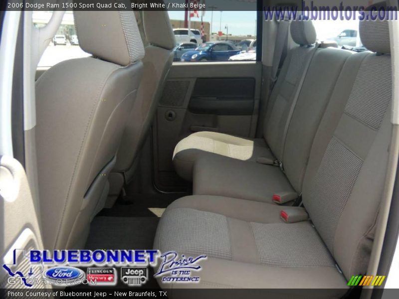 Bright White / Khaki Beige 2006 Dodge Ram 1500 Sport Quad Cab