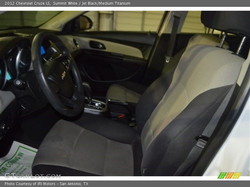 Summit White / Jet Black/Medium Titanium 2012 Chevrolet Cruze LS