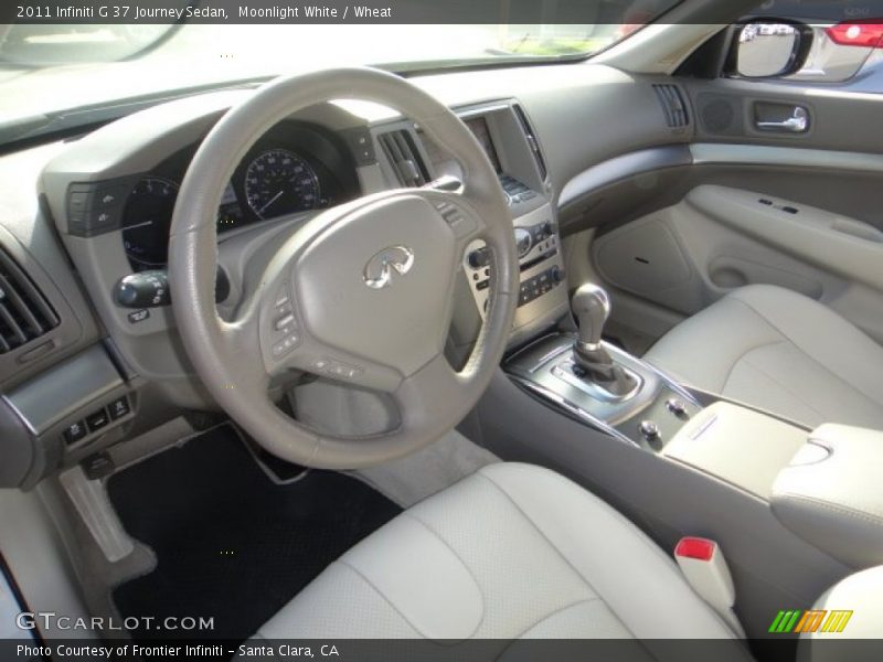 Moonlight White / Wheat 2011 Infiniti G 37 Journey Sedan