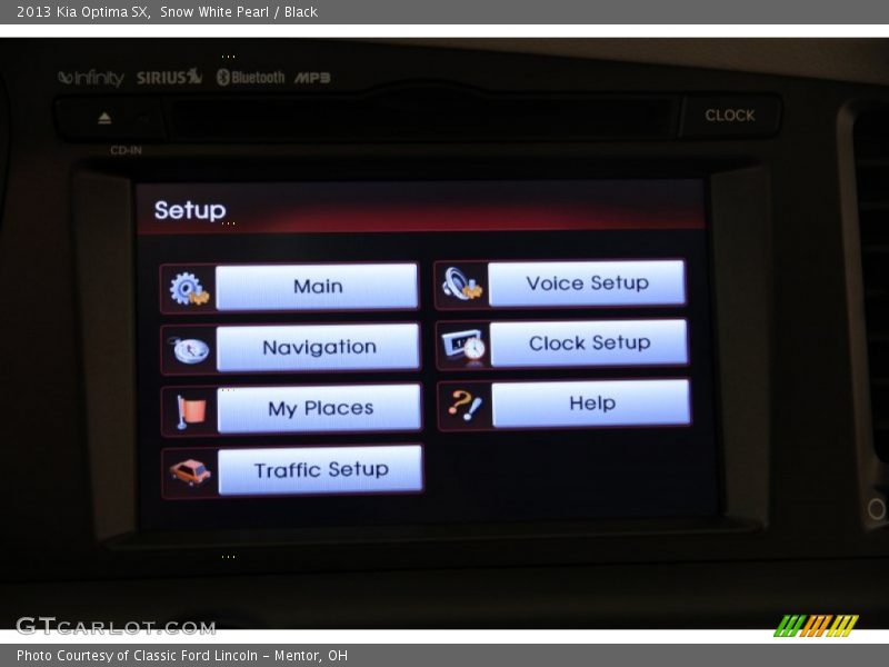 Snow White Pearl / Black 2013 Kia Optima SX