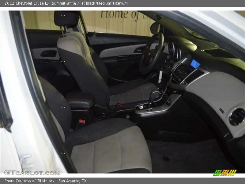 Summit White / Jet Black/Medium Titanium 2012 Chevrolet Cruze LS