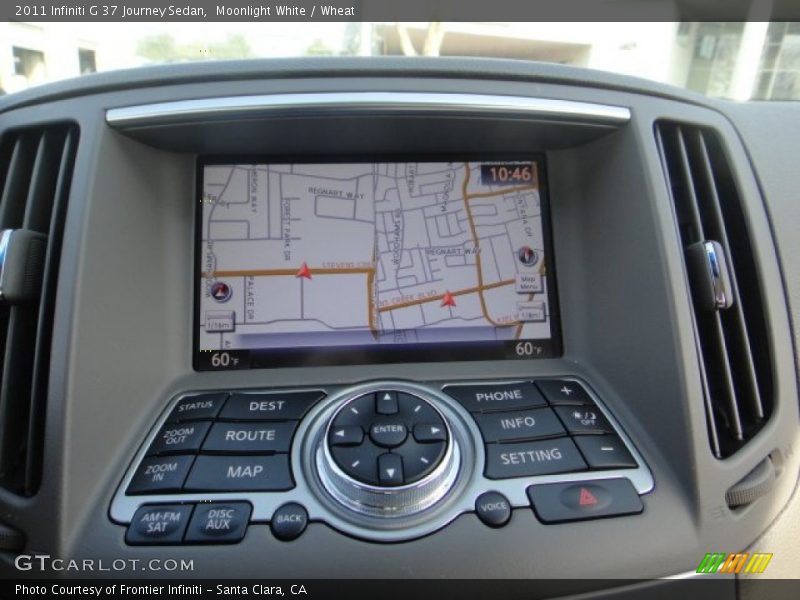 Moonlight White / Wheat 2011 Infiniti G 37 Journey Sedan