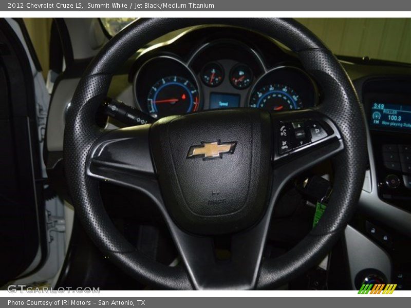 Summit White / Jet Black/Medium Titanium 2012 Chevrolet Cruze LS