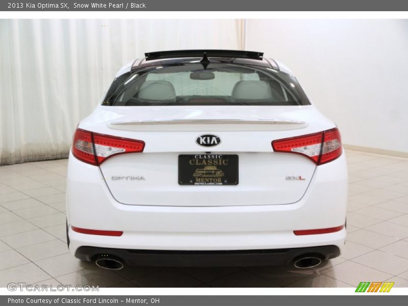 Snow White Pearl / Black 2013 Kia Optima SX
