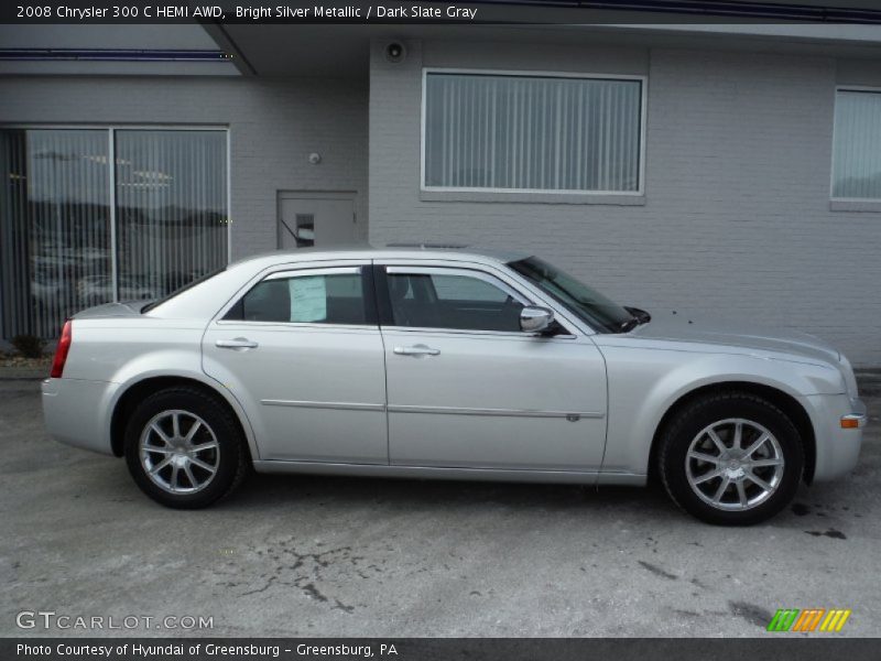 Bright Silver Metallic / Dark Slate Gray 2008 Chrysler 300 C HEMI AWD