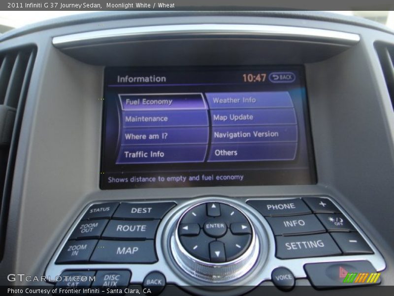 Moonlight White / Wheat 2011 Infiniti G 37 Journey Sedan