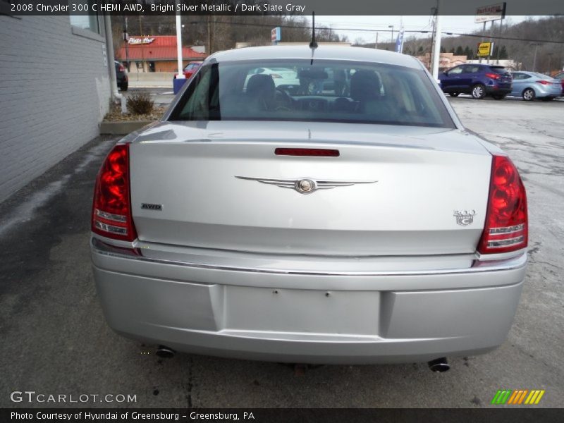 Bright Silver Metallic / Dark Slate Gray 2008 Chrysler 300 C HEMI AWD