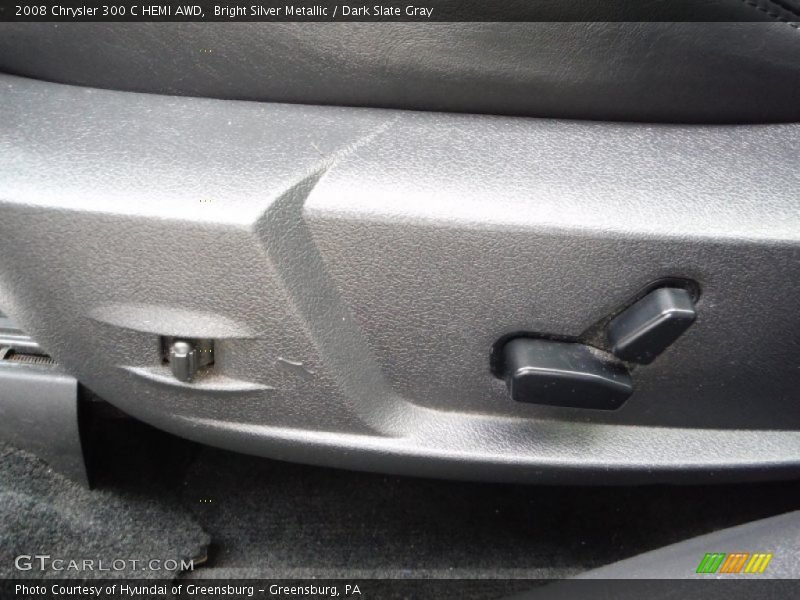 Bright Silver Metallic / Dark Slate Gray 2008 Chrysler 300 C HEMI AWD