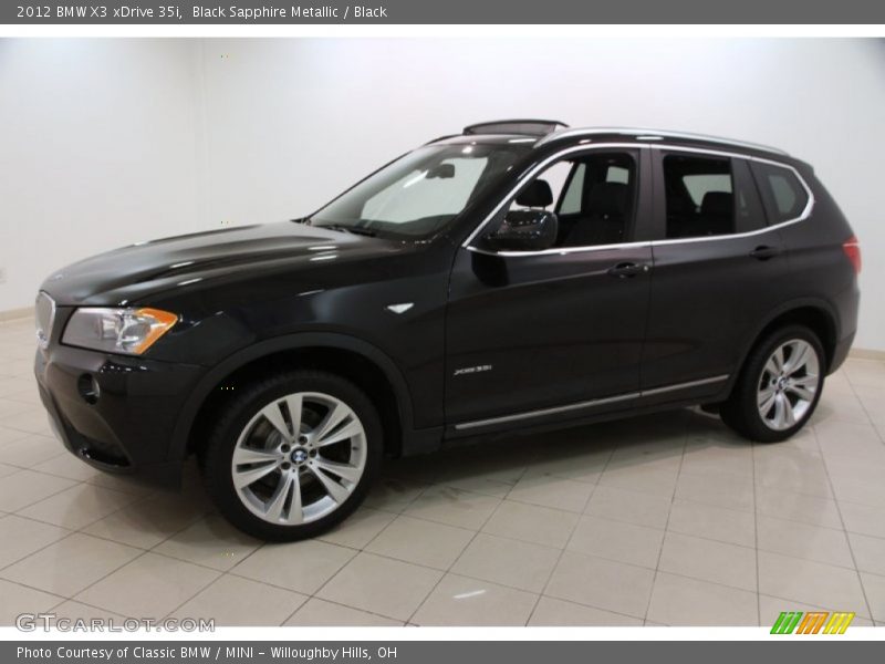 Front 3/4 View of 2012 X3 xDrive 35i