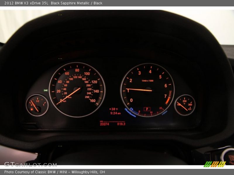  2012 X3 xDrive 35i xDrive 35i Gauges