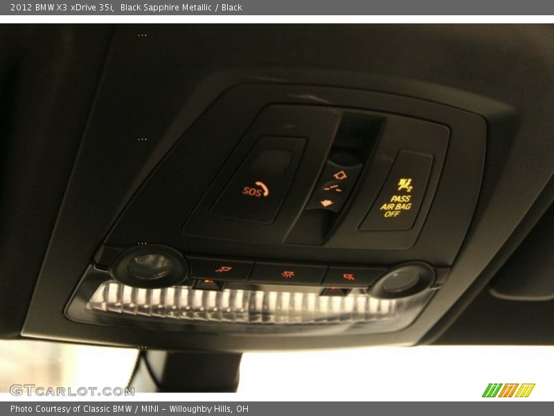 Black Sapphire Metallic / Black 2012 BMW X3 xDrive 35i