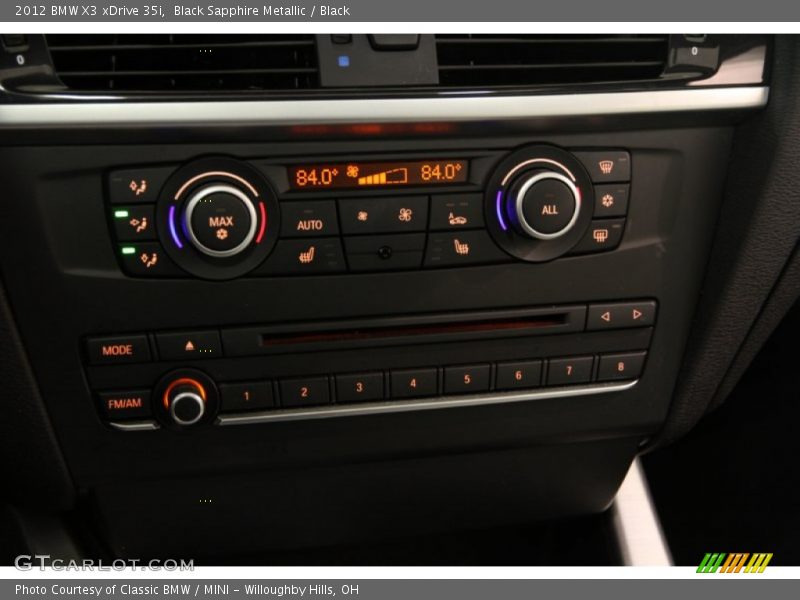 Black Sapphire Metallic / Black 2012 BMW X3 xDrive 35i