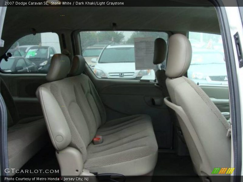 Stone White / Dark Khaki/Light Graystone 2007 Dodge Caravan SE