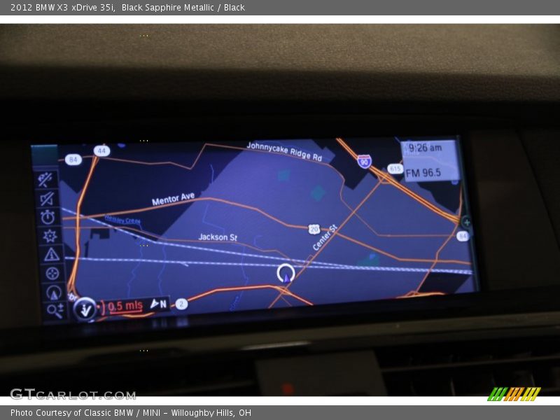 Navigation of 2012 X3 xDrive 35i