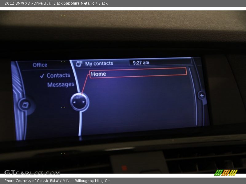 Black Sapphire Metallic / Black 2012 BMW X3 xDrive 35i