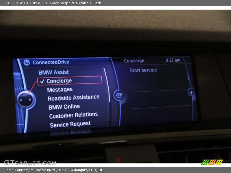 Black Sapphire Metallic / Black 2012 BMW X3 xDrive 35i