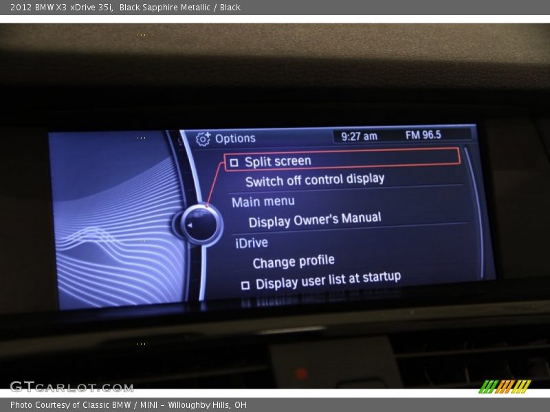 Black Sapphire Metallic / Black 2012 BMW X3 xDrive 35i