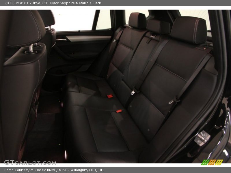 Black Sapphire Metallic / Black 2012 BMW X3 xDrive 35i