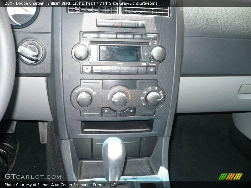 Brilliant Black Crystal Pearl / Dark Slate Gray/Light Graystone 2007 Dodge Charger